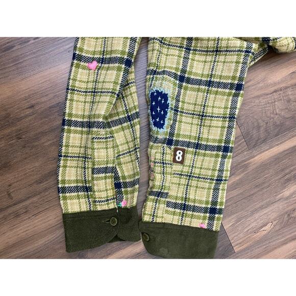 VTG 60s Pendleton Board Shirt USA loop collar wool tweed plaid flannel shirt L - Picture 6 of 8